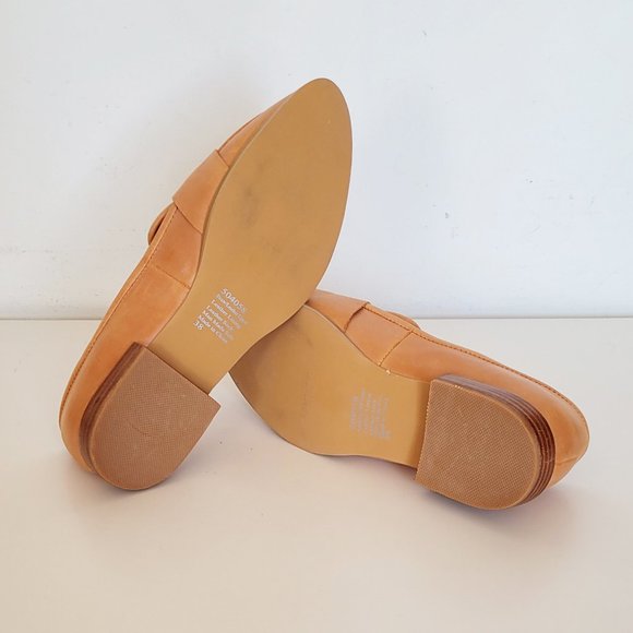 Retro Sportscrat - Vegetable Tanned Leather with Straw Detail Loafer - Size 38 - Picture 5 of 10